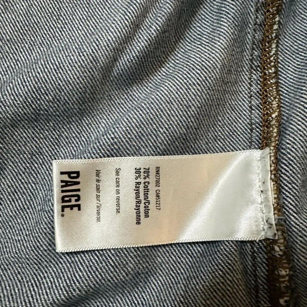 PAIGE Classic Blue Denim Jacket - Picture 5 of 5